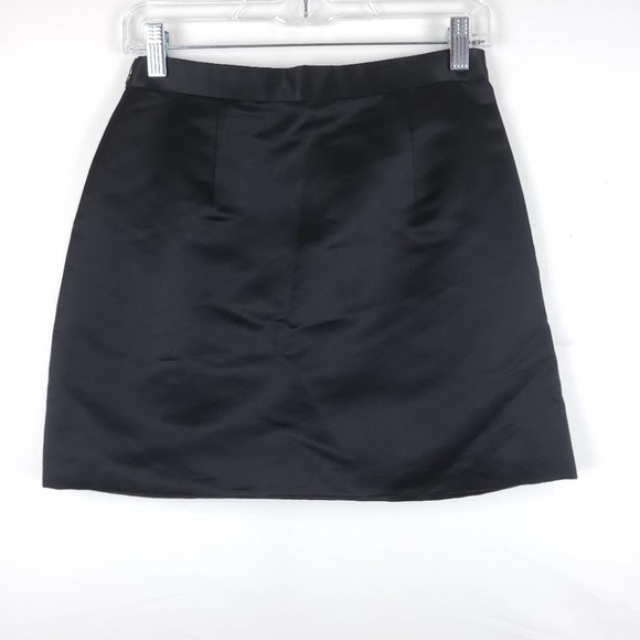 Sale🛍️ NWT Elie Tahari Black 100% Silk Eva Skirt Size 4 - Picture 5 of 6